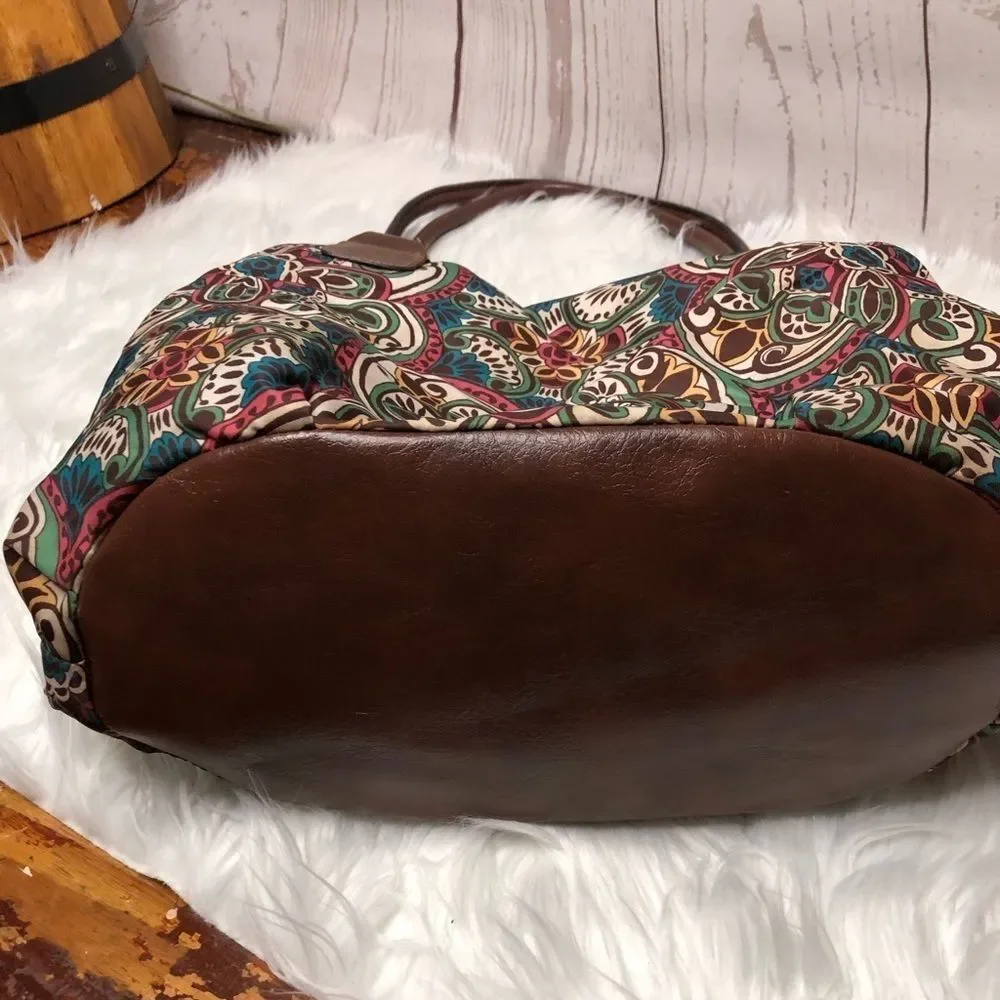 Rosetti floral shoulder bag accordion tote hobo